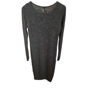 RIVER ISLAND Embroidered Knit Midi Dress
